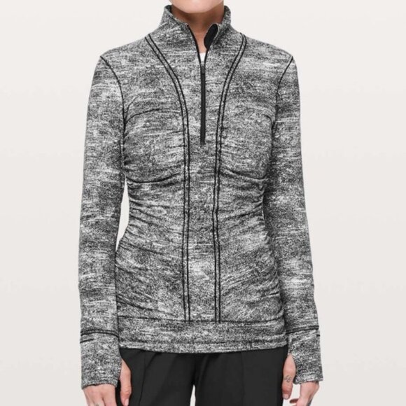 Lululemon Half zip Black White jacket size 2-4 - Picture 1 of 2